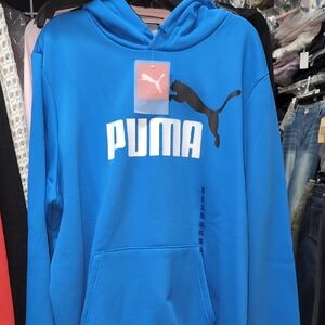Puma Vibrant Blue Pullover Hoodie